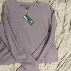 Wild Fable cropped waffle knit top